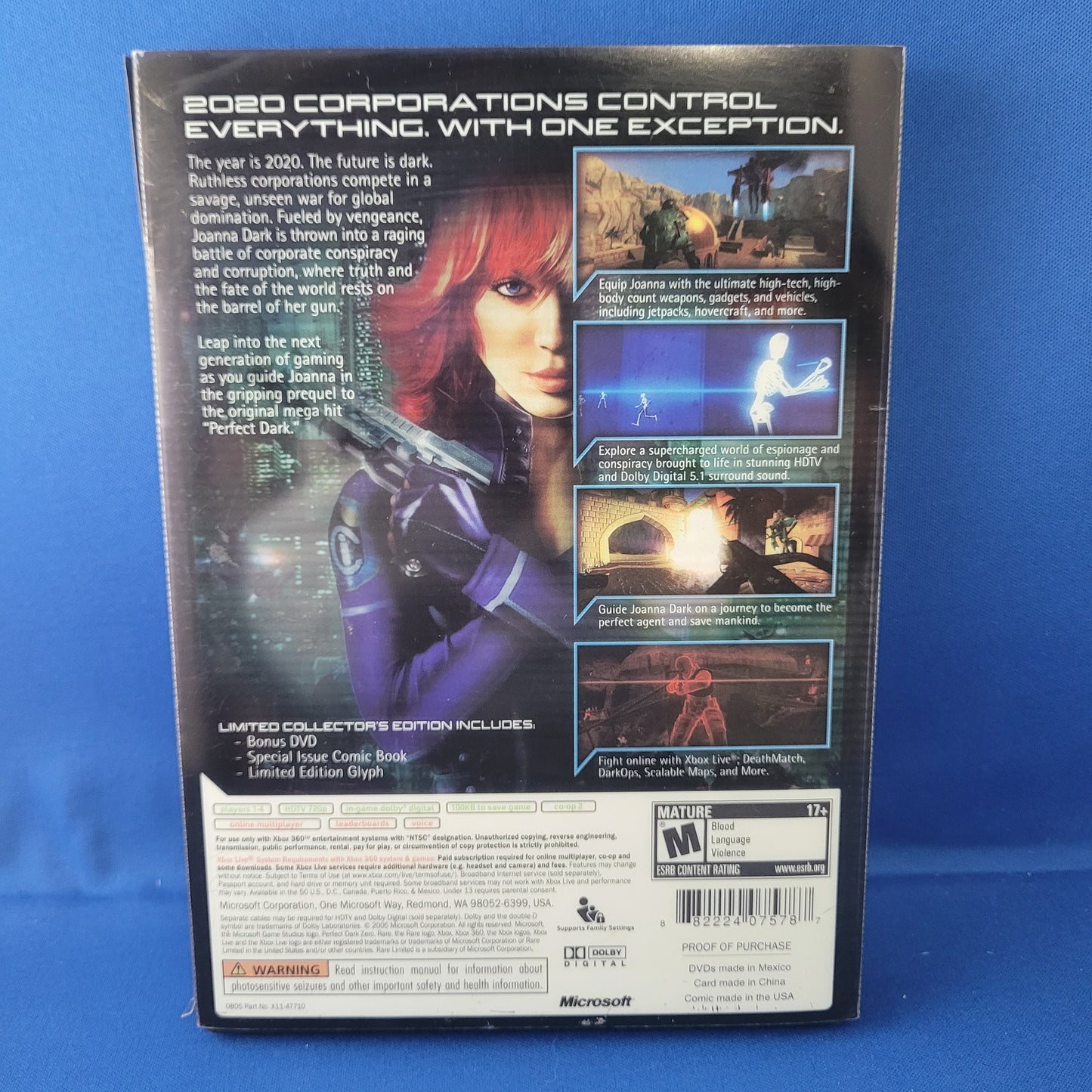 Xbox 360 - Perfect Dark Zero Limited Collector's Edition