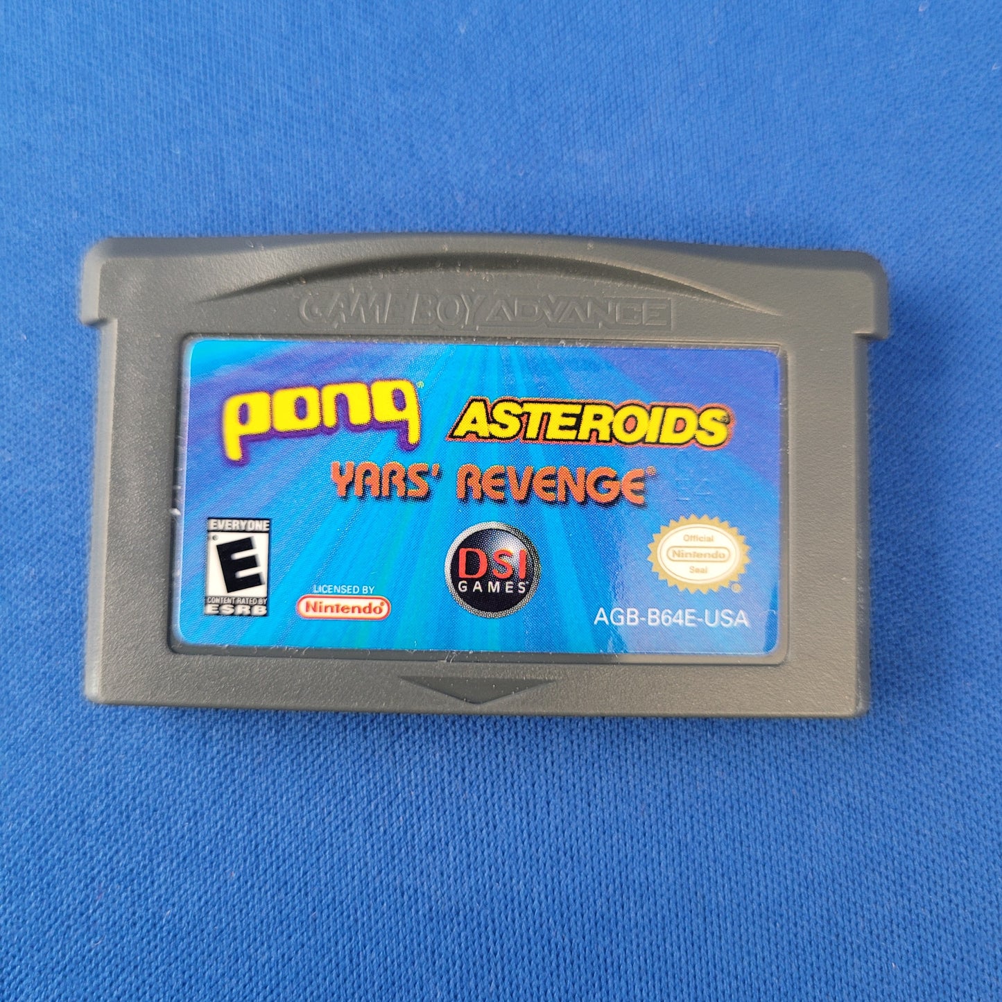 Gameboy Advance (GBA) - Pong, Asteroids, Yar's Revenge