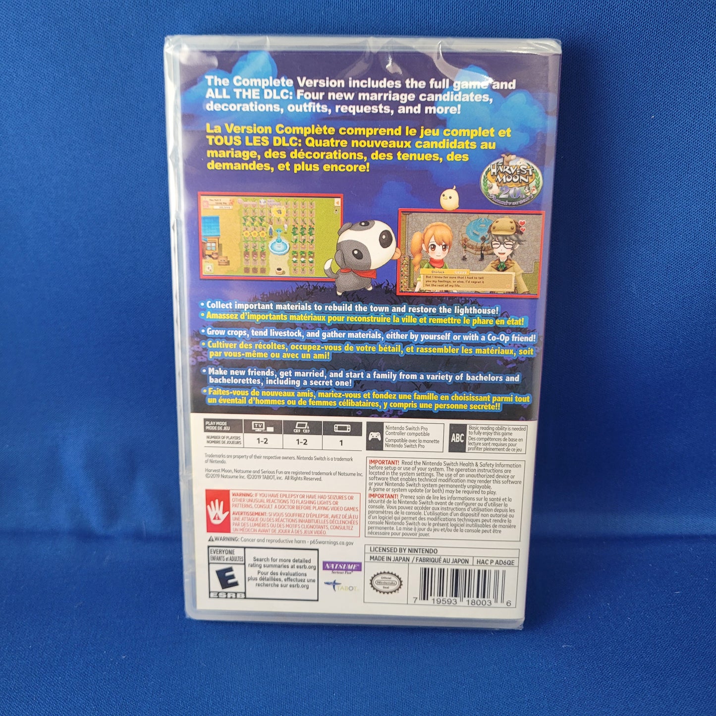 Nintendo Switch - Harvest Moon Light of Hope Special Edition Complete (NEW)